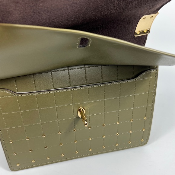 Michael Kors Olive Green Convertible Crossbody Shoulder Chain Bag NWT - Picture 7 of 14